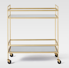 Load image into Gallery viewer, Brass Beverage Trolley

