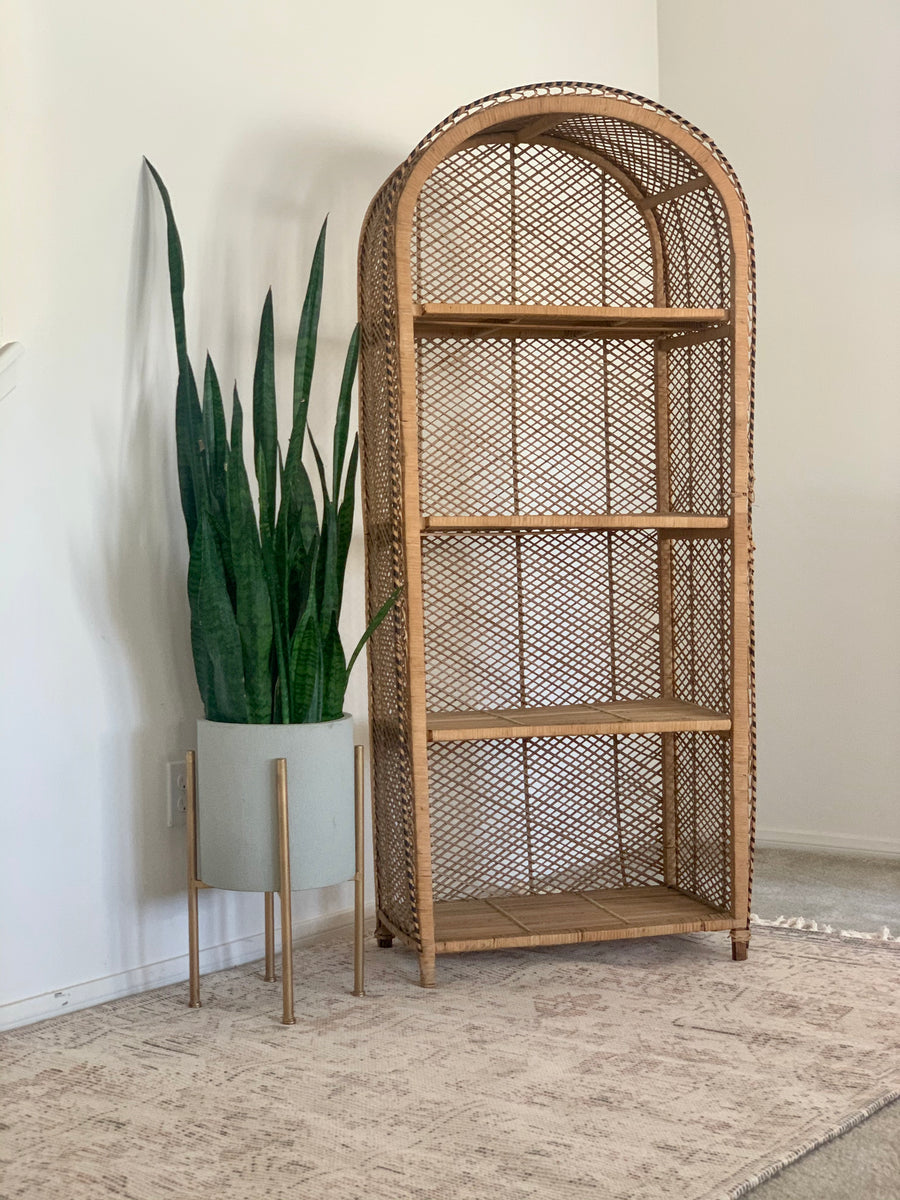 Amelie Rattan Shelf Rentals - Boho Rentals – Oak & Poppy