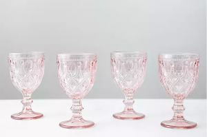 Pink Vintage Goblets