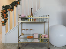 Load image into Gallery viewer, Brass Beverage Trolley
