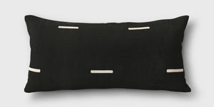 Small Black Lumbar Pillow