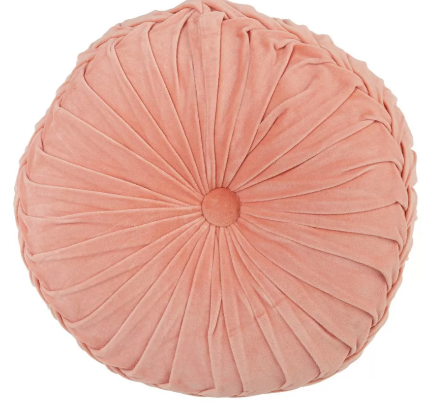 Coral Pinwheel Pillow