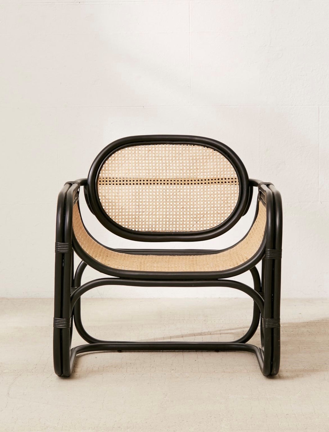 Mila Black Cane Chair