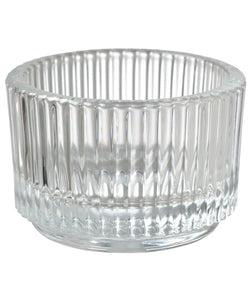 Ribbed Tea Light Candle Holders