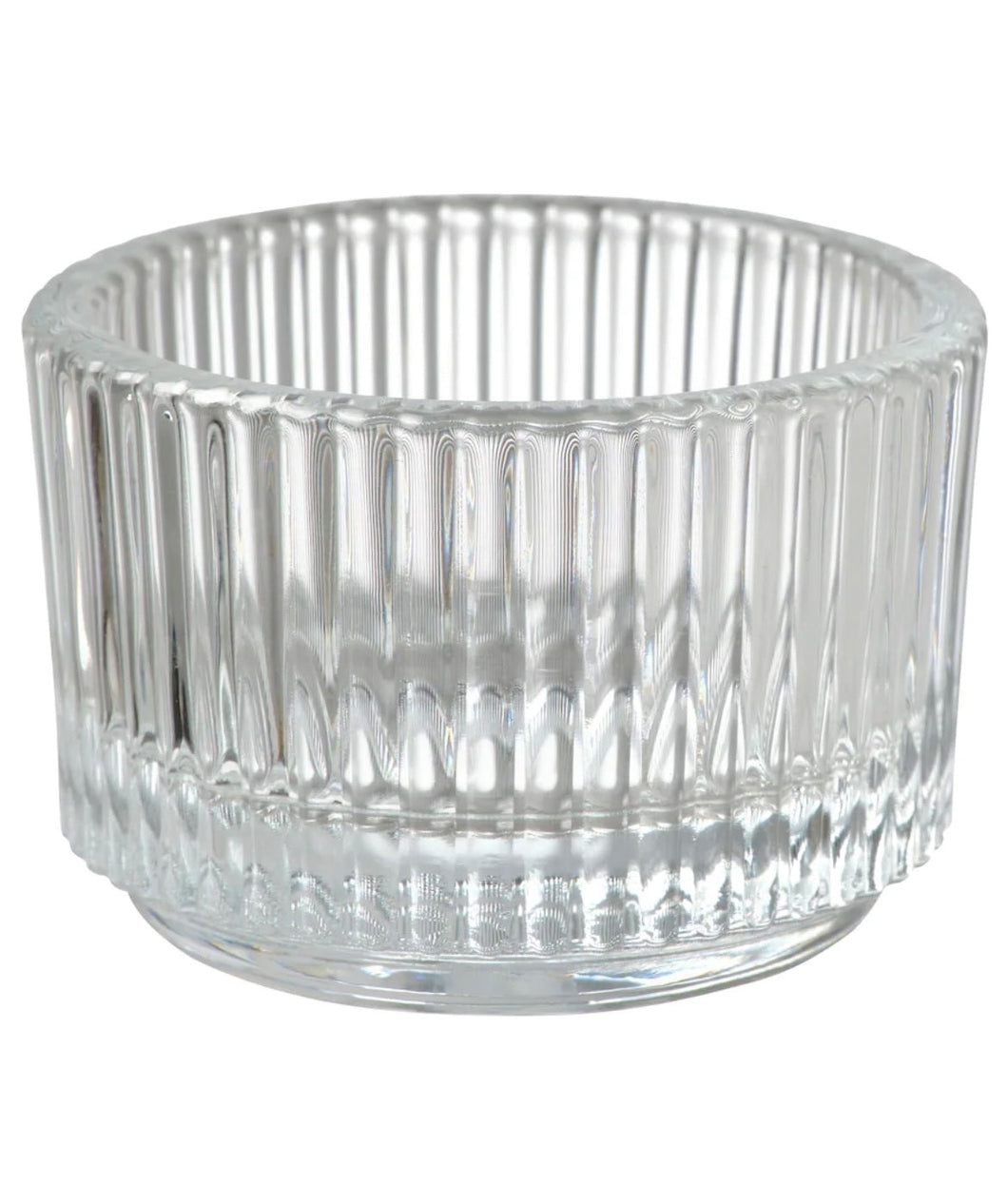 Ribbed Tea Light Candle Holders