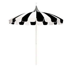 Black + White Pagoda Umbrella
